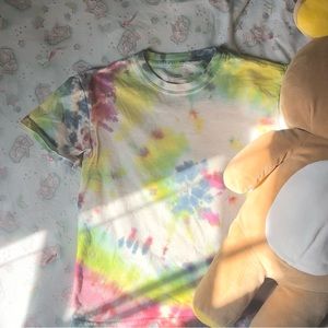 home dyed tiedye cropped tee 🫖